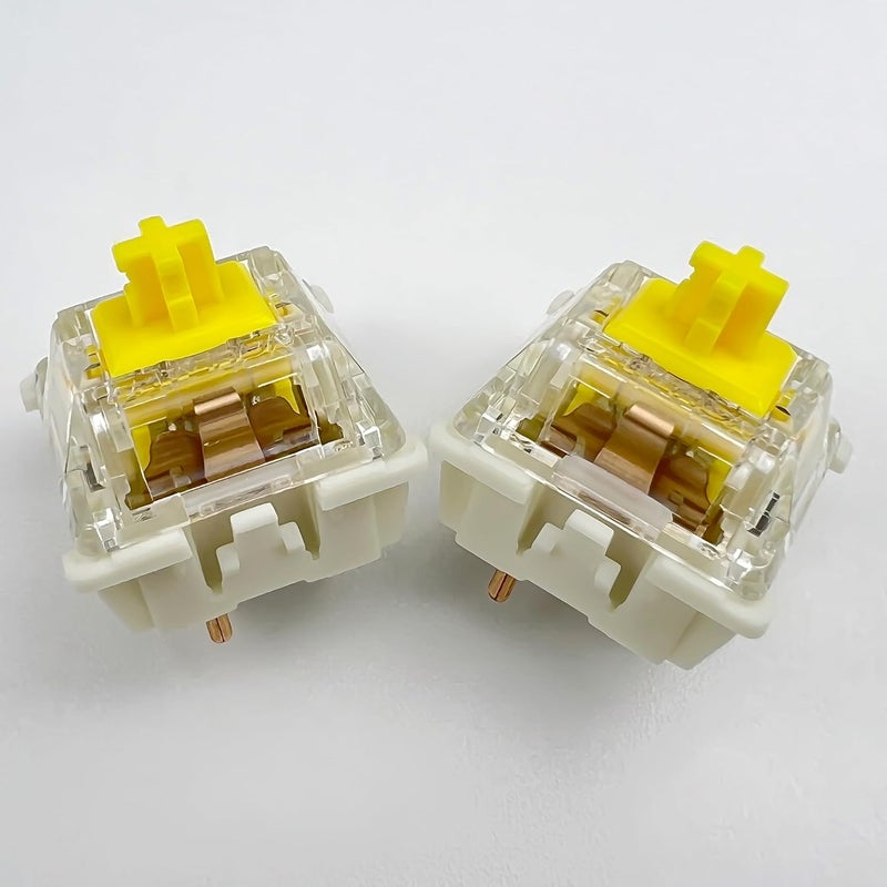 GUYEKS Gateron G Pro 3.0 Pre-Lubed Keyboard Switches,3-Pin 50gf Linear Yellow Switches Pin-Enhanced Switches(72PCS,Yellow) - Image 5